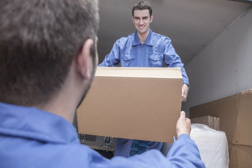 Office and residential items being prepared for same day transport