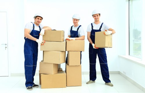 Customer reviewing booking details for a removal service