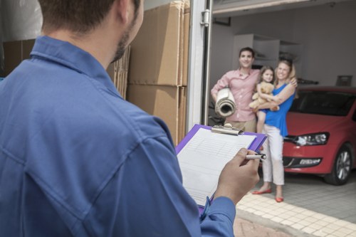 Careful packing and transport during a removal service