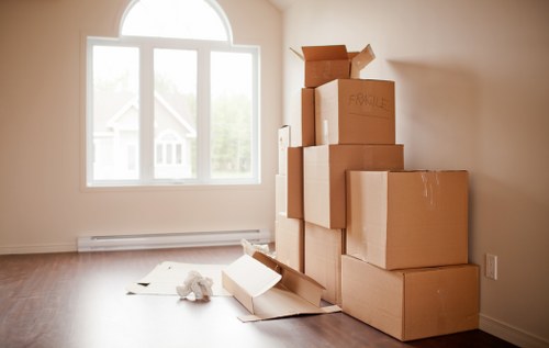 A professional removal company managing a Holland Park move