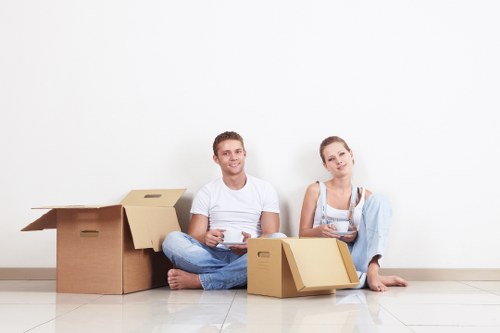 Experienced movers navigating a local Holland Park relocation