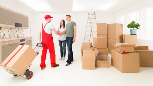 Packing boxes and moving supplies for a Holland Park property move