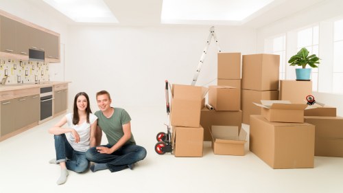 Professional packing materials prepared for fragile items and storage
