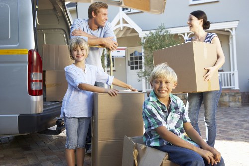 Packing and furniture protection used during a Holland Park house removal