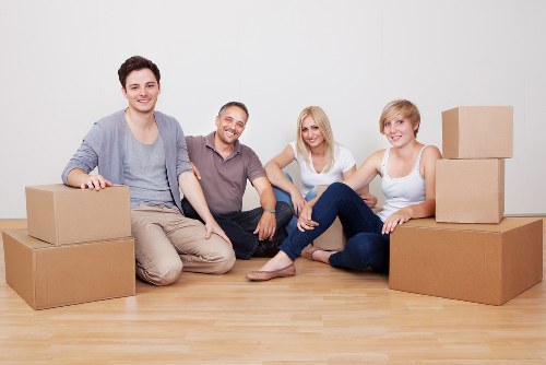 Local moving truck helping with flat and apartment removals in Holland Park