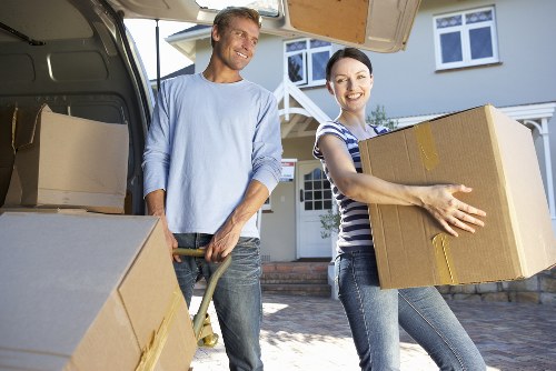 Furniture and household items prepared for charity donation